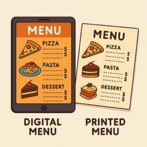 💼 Digital Menu Options