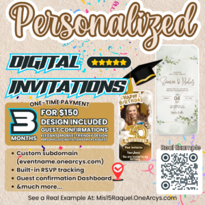 💌 Digital Event Invitations by One Arcys